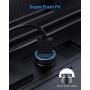 Cluvox Adaptive Fast Charging Car Charger, Dual QC3.0 Port Compatible for Samsung Galaxy S20/Plus/Ultra, S10+/S10e/S9/S8, Note10/9/8, A20/A50/A70/A10e, Mini All Metal Car Adapter with 3ft USB C Cord