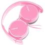SONY Over Ear Best Stereo Extra Bass Portable Foldable Headphones Headset for Apple iPhone iPod/Samsung Galaxy / mp3 Player / 3.5mm Jack Plug Cell Phone (Rose)