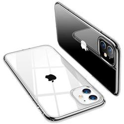 TORRAS Crystal Clear iPhone 11 Case, [10X Anti-Yellowing] Thin Slim [Anti-Scratch] Shockproof Soft TPU Rubber Cover Case for iPhone 11 6.1 inch, Crystal Clear