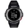 F6 Bluetooth Smart Watch IP68 Waterproof Sport Tracker Watch Outdoor Style Touchscreen with Pedometer, Message Push, Sleep Monitor, Heart Rate, Alarm Clock and Stopwatch (Silver + Black)
