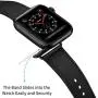 KYISGOS Compatible with iWatch Band 38mm 40mm, Genuine Leather Replacement Band Strap Compatible with Apple Watch Series 5 4 3 2 1 38mm 40mm, Black Band with Black Adapter KYISGOS Compatible with iWatch Band 38mm 40mm, Genuine Leather Replacement Band Strap Compatible with Apple Watch Series 5 4 3 2 1 38mm 40mm, Black Band with Black Adapter