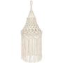 Mkono Macrame Lamp Shade Boho Hanging Pendant Light Cover Modern Office Bedroom Living Room Nursery Dorm Room Bohemian Home Decor