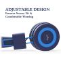Elecder i37 Kids Headphones Children Girls Boys Teens Adults Foldable Adjustable On Ear Headsets 3.5mm Jack Compatible iPad Cellphones Computer MP3/4 Kindle Airplane School Tablet Blue/Light Blue