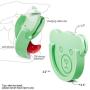 Car Grips Mount for Phone Stand Cute Bear Style Silicone Phone Holder with Phone line Clasp for Collapsible Grip/Socket Mount User Used on Dashboard, Home, Office, Kitchen, Desk, Wall (Green) 3 Pack