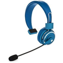 Blue Tiger Elite Premium Wireless Bluetooth Headset – Professional Truckers’ Noise Cancellation Head Set with Microphone – Clear Sound, Long Battery Life, No Wires - 34 Hour Talk Time - Blue