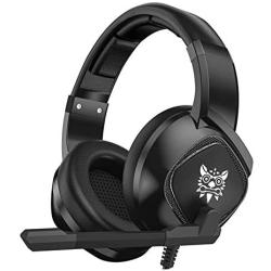 DishyKooker ON-IKUMA K19 Gaming Heaset PS-4 PC Gamer Stereo Headphones with Mic/LED Light for X-Box One/Laptop Tablet/Phone Electronic Products for Gifts