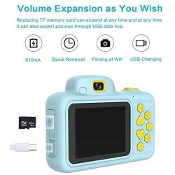 Kids Camera，Camera for Kids Shockproof Rechargeable HD Video Photo Camera for Kids Age 3-10, Kids Digital Video Camera，Children Cameras 8.0 MP Video Camera, Recording,with 32GB SD Card Gift for Child