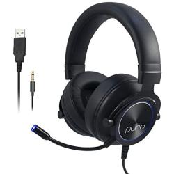 PuroGamer Gaming Headset – Safer, Volume Limiting Wired Headphones for Kids and Adults with Dynamic Sound and Noise-Canceling Gaming Mic for PC, Mac, PS4, Xbox 1, iPad, Mobile Phone by Puro Sound Labs