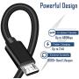 PS4 Controller Charging Cord, 3-Pack 6.6ft Micro USB Charger Cable for Playstation 4, Xbox One & Dual Shock 4 Charge Android Smart Phones,Samsung Galaxy S6 S7 Edge Note 5 J7,Durable SCOVEE Black Cable