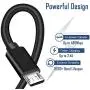 PS4 Controller Charging Cord, 3-Pack 6.6ft Micro USB Charger Cable for Playstation 4, Xbox One & Dual Shock 4 Charge Android Smart Phones,Samsung Galaxy S6 S7 Edge Note 5 J7,Durable SCOVEE Black Cable