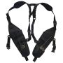Lewong Universal Hands Free Chest Harness Bag Holster for Two Way Radio (Rescue Essentials) (Vest Harness)