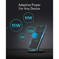 Anker Wireless Charger with Power Adapter, PowerWave II Stand, Qi-Certified 15W Max Fast Wireless Charging Stand for iPhone 11, 11 Pro, Xs, Xs Max, XR, X, 8, Galaxy S10 S9 S8, Note 10 Note 9 & More