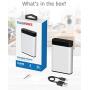 Portable Charger Power Bank Battery - by TalkWorks | 6000 mAh | Cell Phone Backup External Dual USB Power Pack for Apple iPhone 11, XR, XS, X, 8, 7, 6, iPad & Android for Samsung Galaxy - Silver