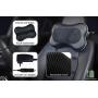 Zyllion Shiatsu Back & Neck Massager – Cordless Rechargeable Kneading Body Massage Pillow with Heat - Black (ZMA-13RB-BK)