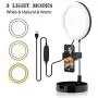 Selfie Ring Light with Stand Lighting for YouTube Video Tiktok Lights for Phone Vlog Ring Light Makeup Lights 6.3" LED Foldable Ring Light Dimmable for Photography Camera Live Streaming Lights Selfie Ring Light with Stand Lighting for YouTube Video Tiktok Lights for Phone Vlog Ring Light Makeup Lights 6.3" LED Foldable Ring Light Dimmable for Photography Camera Live Streaming Lights