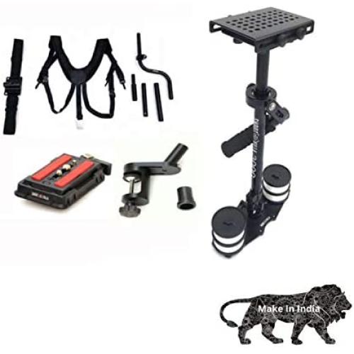 SHOOTVILLA 3000 Camera Stabilizer Steadycam & Body Pod Load Upto 3.5kg Free Quick Release and Table CLAMP