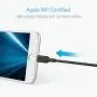 Anker Powerline II Lightning Cable (1ft), Probably The Worlds Most Durable Cable, MFi Certified for iPhone Xs/XS Max/XR/X / 8/8 Plus / 7/7 Plus / 6/6 Plus (Black) Anker Powerline II Lightning Cable (1ft), Probably The Worlds Most Durable Cable, MFi Certified for iPhone Xs/XS Max/XR/X / 8/8 Plus / 7/7 Plus / 6/6 Plus (Black)