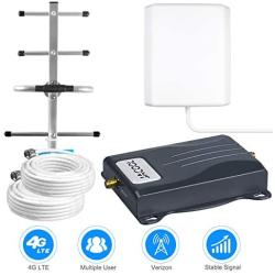 Cell Phone Signal Booster 4G LTE Verizon Signal Booster 700MHz Band 13 Verizon Mobile Phone Signal Booster Amplifier Extender for Remote Area - Boost 4G Data & Voice for Home Use