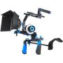 Morros DSLR Rig Movie Kit Shoulder Mount Rig + Follow Focus + Matte Box + Adjust Platform+ C Shape Support Cage +Top Handle for All DSLR Cameras and Video Camcorders