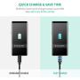 UGREEN Micro USB Cable Nylon Braided Fast Quick Charger Cable USB to Micro USB 2.0 Android Charging Cord for PS4, Samsung Galaxy S7 S6, Note, LG, Nexus, Nokia, Xbox One Controller (1.5ft, Black)