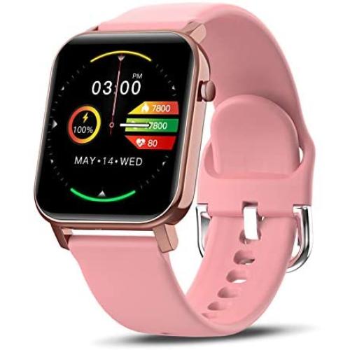 KOSPET Smart Watch for Women, 1.4" Fitness Tracker with 31 Sport Modes, Smartwatch with Heart Rate, Sleep Monitor and Step Tracker, 60 Days Standby Activity Tracker, Compatible with iOS Android, Pink