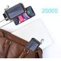 Solar Charger, 20000 mAh Portable Solar Power Bank for Cell Phone Waterproof External Backup Solar Battery Charger with Dual 2 USB Port/LED Flashlights Compatible All Smartphone, Tablet, and More