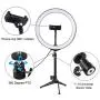 WILLOWLUCKY 10.2 inch 26cm USB 3 Modes LED Light Photography Studio LED Ring Lighting Kit Adjustable Light Photographic Video Fill Light (10.2 inch 26cm)