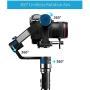 FeiyuTech Feiyu AK2000 DSLR Camera Gimbal 3-Axis Handheld Stabilizer with Tripod for Panasonic GH5 GH5S Sony A7 Canon 5D, 6lbs Payload