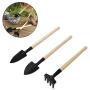 Homgaty 14 Pcs Transplanting Tools, Mini Garden Succulent Tool Small Gardening Hand Tools Set for Indoor Miniature Fairy Garden Plant Care