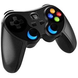 Optimized for Gaming | Pg-9157 Wireless Bluetooth Game Controller Gamepad Joystick with Bracket Mobile Phone Game Controller for iOS 11 Android Pc Tv