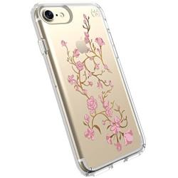 Speck Products Presidio Clear + Print Cell Phone Case for iPhone 7 - Goldenblossom Pink/Clear