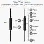 Joysico Sport Headphones Wired Over Ear In-ear Earbuds for Kids Women Small Ears Comfortable, Earhook Earphones for Running Exercise Jogging, Ear Buds with Microphone and Volume for Cell Phones Red