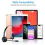 Bluetooth Headphones with Microphone, Wireless Bluetooth Headset on Ear, Noise Canceling PC Headset with Crystal Clear Sound for Cell Phones Tablet Home Office Skype, Truck Drive, Call Center