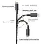 CUGUNU Nylon Braided Cable Compatible with iPhone Charger, 5 Pack[3/3/6/6/10FT] MFi Certified USB Lightning Cable Charging Cord for iPhone X/Max/11/8/7/6/6S/5/5S/SE/Plus/iPad - Black White