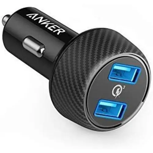 Car Charger, Anker Quick Charge 3.0 39W Dual USB Car Charger Adapter, PowerDrive Speed 2 for Galaxy S10/S9/S8/S7/S6/Plus, Note 9, Poweriq for iPhone 11/XS/Max/XR/X/8/7, Ipad Pro, LG, Nexus, and More Car Charger, Anker Quick Charge 3.0 39W Dual USB Car Charger Adapter, PowerDrive Speed 2 for Galaxy S10/S9/S8/S7/S6/Plus, Note 9, Poweriq for iPhone 11/XS/Max/XR/X/8/7, Ipad Pro, LG, Nexus, and More