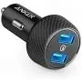 Car Charger, Anker Quick Charge 3.0 39W Dual USB Car Charger Adapter, PowerDrive Speed 2 for Galaxy S10/S9/S8/S7/S6/Plus, Note 9, Poweriq for iPhone 11/XS/Max/XR/X/8/7, Ipad Pro, LG, Nexus, and More Car Charger, Anker Quick Charge 3.0 39W Dual USB Car Charger Adapter, PowerDrive Speed 2 for Galaxy S10/S9/S8/S7/S6/Plus, Note 9, Poweriq for iPhone 11/XS/Max/XR/X/8/7, Ipad Pro, LG, Nexus, and More