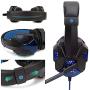 Professional Led Light Gaming Headphones for Computer PS4 Adjustable Bass Stereo PC Gamer Over Ear Wired Headset with Mic Gifts Suitable for Mobile Phones and Computers (Color : BlackRed with Light)