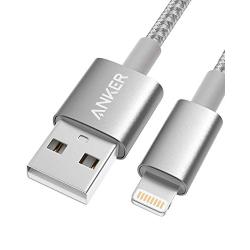 Anker 6ft Premium Nylon Lightning Cable, Apple MFi Certified for iPhone Chargers, iPhone SE/Xs/XS Max/X / 8/7 / 6 Plus / 5s, iPad Pro Air 2, and More (Silver)