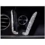 Siyibb Crystal Universal Car Phone Holder Gravity Car Air Vent Mobile Phone Mount - White Siyibb Crystal Universal Car Phone Holder Gravity Car Air Vent Mobile Phone Mount - White