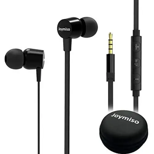 Joymiso Tangle Free Earbuds for Kids Women Small Ears with Case, Comfortable Lightweight in Ear Headphones, Flat Cable Ear Buds Wired Earphones with Microphone and Volume Control for Cell Phone Laptop Joymiso Tangle Free Earbuds for Kids Women Small Ears with Case, Comfortable Lightweight in Ear Headphones, Flat Cable Ear Buds Wired Earphones with Microphone and Volume Control for Cell Phone Laptop