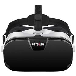 Virtual Reality Headset, OPTOSLON 3D VR Glasses for Mobile Games and Movies, Compatible 4.7-6.2 inch iPhone/Android Phone, Including iPhone XS/X/8/8Plus/7/7Plu