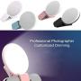 MVSKS Selfie Clip Lights - Small Selfie Ring Light for Mobile Phone or Laptop Bright LED Fill Light 3 Levels Rechargeable Selfie Flashing Lamp Perfect for Tiktok, YouTube, Facebook, Instagram (White)