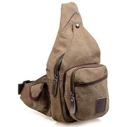 Canvas Sling Bag Crossbody Backpack Daypack Chest Shoulder Bag Chest Multipurpose Backpack