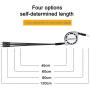 2-Pack ASICEN 3-in-1 3A Retractable Fast Charging Cable, Multi Charger Cord 4Ft/1.2M USB Charge Cord with Phone/USB-C/Micro USB Connector for Phone/Samsung Galaxy, Huawei, LG, Android Smartphones