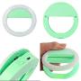 XINBAOHONG Selfie Ring Light [Rechargeable Battery] 48 LED Clip on Fill Light for Smartphone Photograpy,Camera Video, Girl Makeup.(Green)