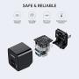 AUKEY USB Wall Charger with Foldable Plug, Ultra Compact USB Charger Dual USB Port 2.4A Output for iPhone 11 Pro Max, iPad Pro, AirPods Pro, Samsung and More