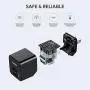 AUKEY USB Wall Charger with Foldable Plug, Ultra Compact USB Charger Dual USB Port 2.4A Output for iPhone 11 Pro Max, iPad Pro, AirPods Pro, Samsung and More