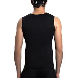 Roseate Mens Body Shaper Hot Sweat Workout Tank Top Slimming Sauna Vest Neoprene Compression Thermal Shirt