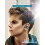 Bluetooth Headphones, Spidoc 5.0 Auto Pairing Deep Bass HiFi Stereo Sound True Wireless Earbuds in Ear Bluetooth Earphones Binaural Call Headset with Built in Mic and Charging Case for Sports Running