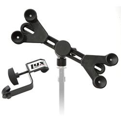 LyxPro TSM1 Microphone Music Stand Mount Holder For Tablet iPhone Ipad Smartphone And Android Adjustable 360 Degree Swivel Tilt Support Arms 3 To 11.5 Inch With Extra Detachable Clip